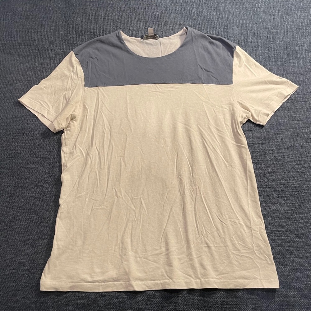 Blue and White COS t shirt